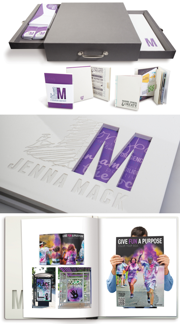 Printed Graphic Design Portfolio Example - Jenna Mack