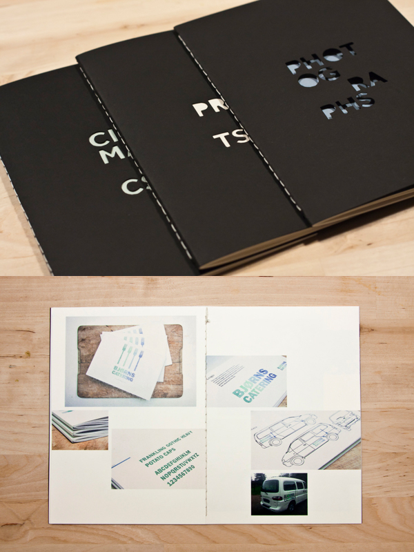 Printed Graphic Design Portfolio Example - Katrin Kreiner