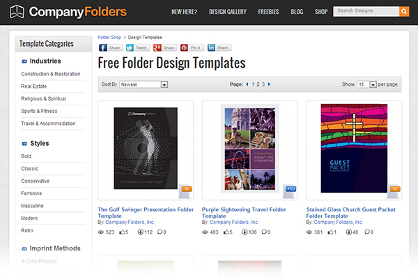 Folder Design Templates - 2013
