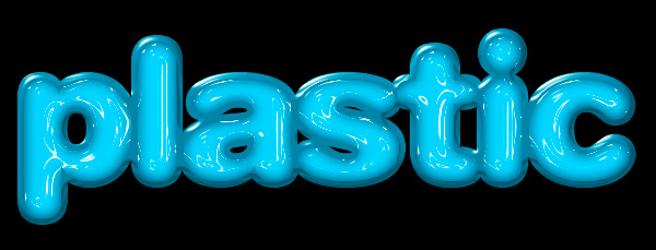 Easy Plastic Text with Layer Styles In Photoshop