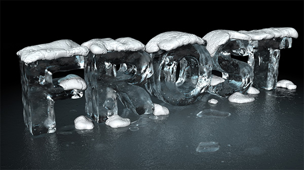 Create a 3D Ice Text Effect With Modo and Photoshop