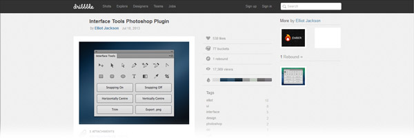 Interface Tools Photoshop Plugin