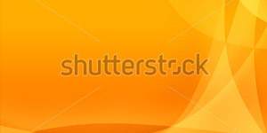 Orange and Yellow Background of Abstract Warm Curves