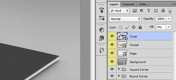 Changing Folder Stock - Step 1