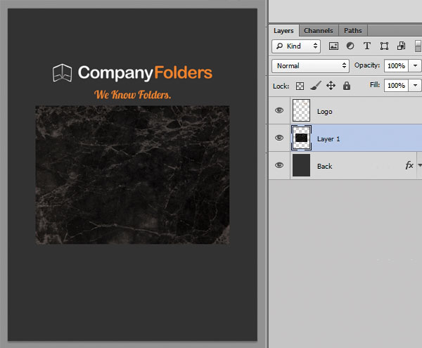 Changing Folder Stock - Step 4