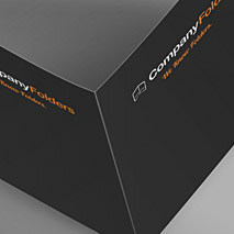 Open Overhead Folder Mockup Template