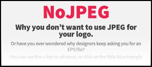 NoJPEG - Why you don’t want to use JPEG for your logo