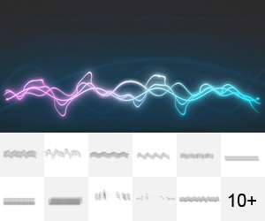 Audio Lines Brushes