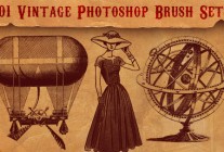 101 Free Retro & Vintage Photoshop Brushes for 2014