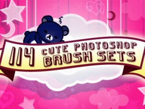 114 Hypnotically Cute Photoshop Brush Sets
