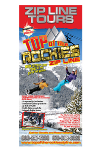 2014 Top of the Rockies Zip Line Rack Card