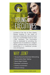 Commerce Club Rack Card