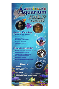 Jenkinson's Aquarium Rack Card