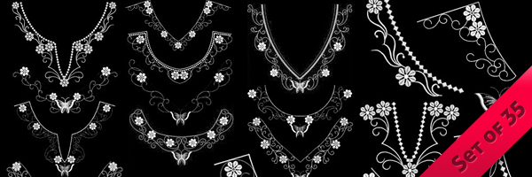 Patchwork Decorative Necklines