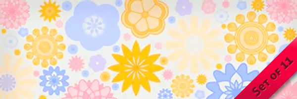 Spring Flower Ornament Brushes