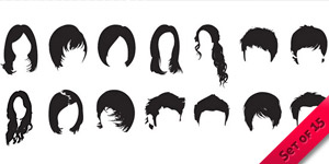 Free Hi-Res Photoshop Hair Brushes