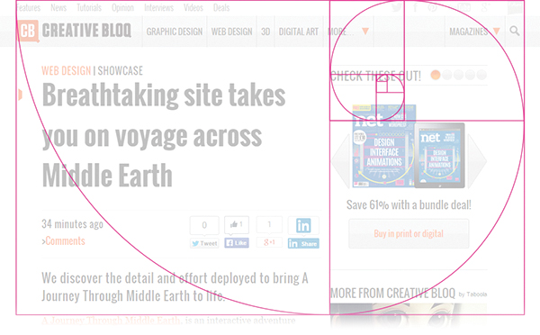The Golden Ratio in Web Design