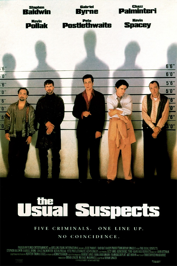 Usual Suspects Bryan Singer Movie Poster Vintage Retro 