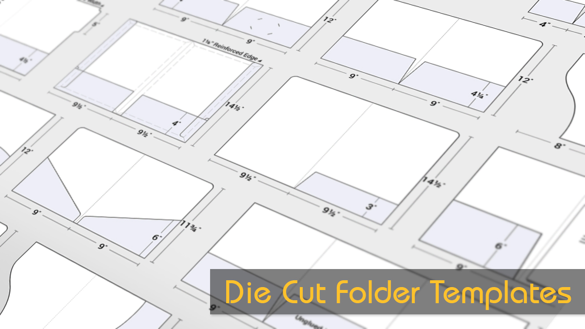 Die Cut Presentation Folder Templates