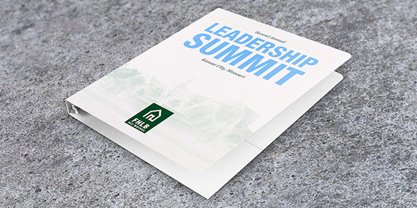 Annual Report Binder Design - Leadership Summit