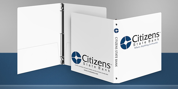 Custom Bank Accountant Binder - Citizens State Bank