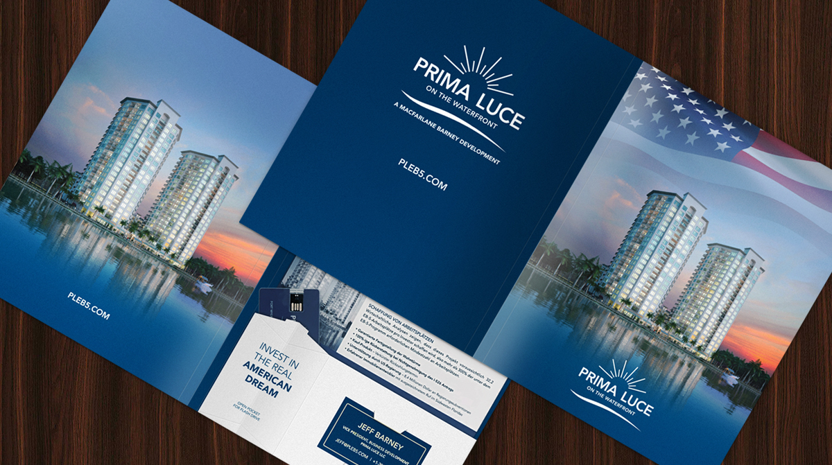 Custom Folders with Flash Drive Pocket