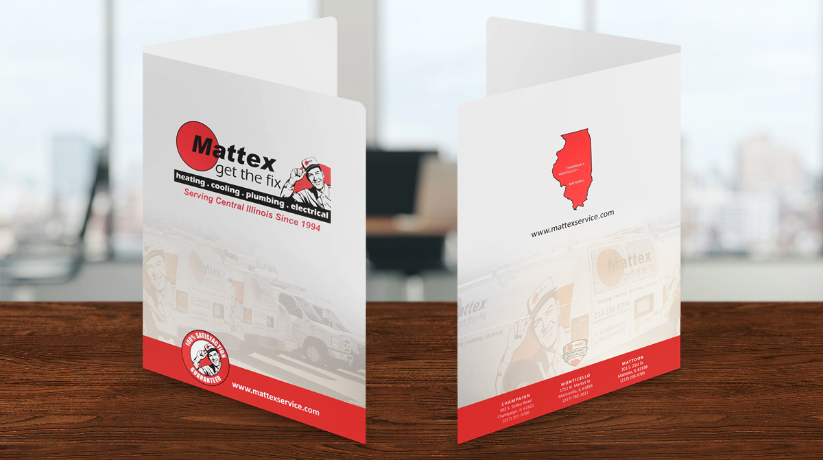 Full Color Presentation Folders Printed in CMYK 4-Color Process