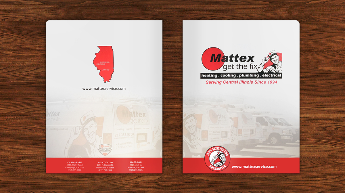 Red & White Presentation Folder