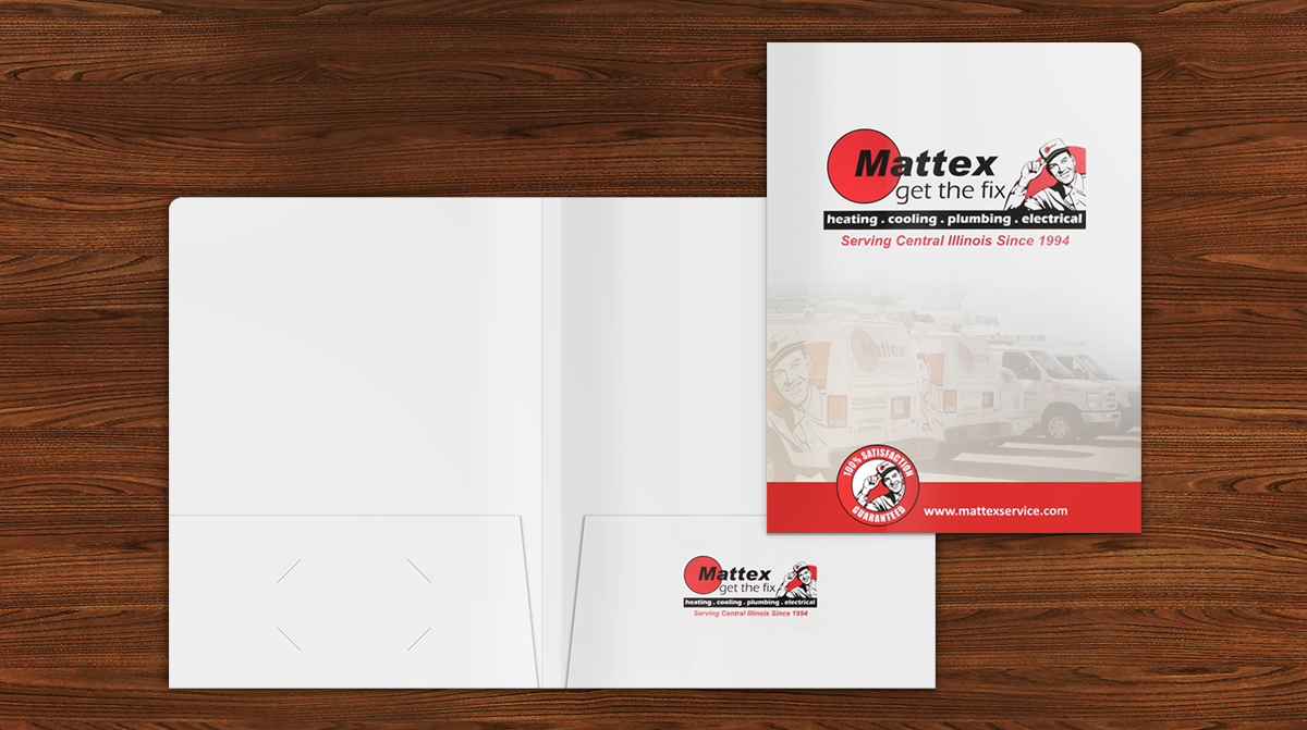 Semi-Gloss Presentation Folders w/ Aqueous Matte Coating