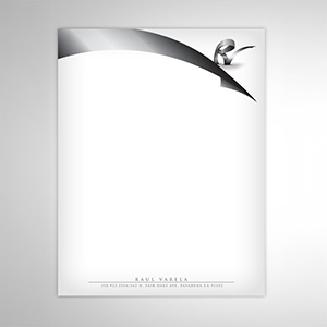 Letterhead - Monochrome Design