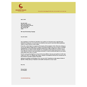 Letterhead - Nonprofit Children