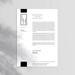 Letterhead - Business-Consulting Monogram