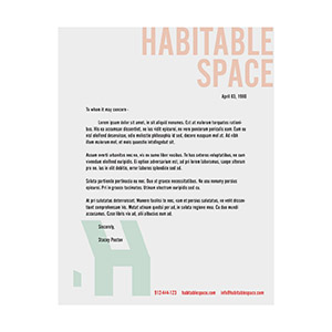 Letterhead - Real Estate Minimalistic