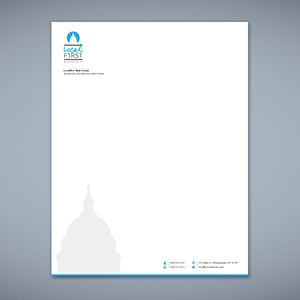 Letterhead - Blue Real Estate