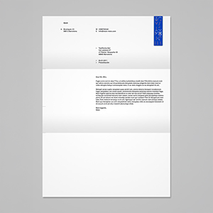 Letterhead - Architect Simple Blue