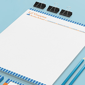 Letterhead - Scuba Diving School