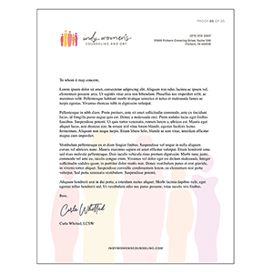 Letterhead - Women's Counseling