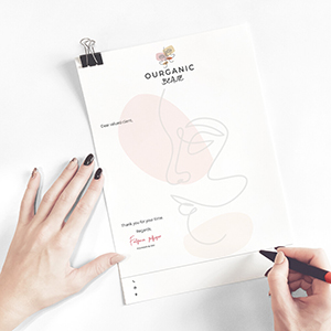 Letterhead - Pink Skin Care