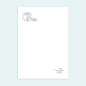 Letterhead - Geometric Modern Church