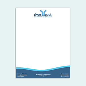 Letterhead - Blue Church