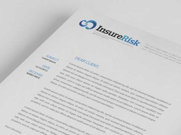 Letterhead - Blue Insurance Company
