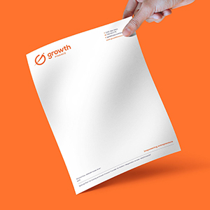 Letterhead - Finance Orange