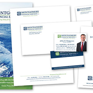 Letterhead - Financial Services Blue