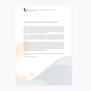 Lettterhead - Web Design Colorful