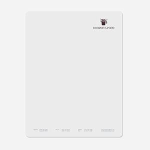 Letterhead - Coffee-Cafe Brown