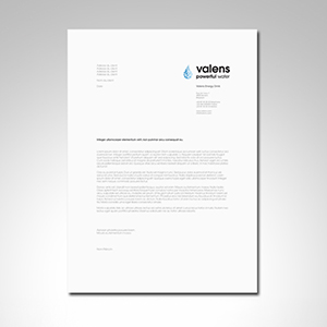 Letterhead - Black and Blue
