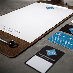 Letterhead - Construction Blue