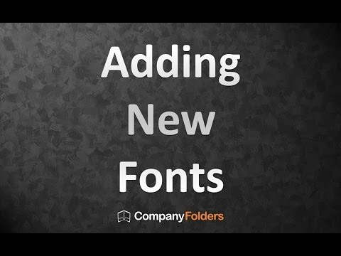 Adding New Fonts to Your Free Design Template