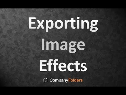 Exporting Image Effects from Your Free Design Template