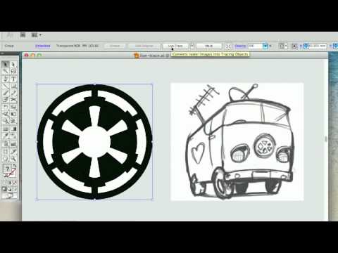 Converting JPEG/Raster to Vector with Illustrator Live Trace